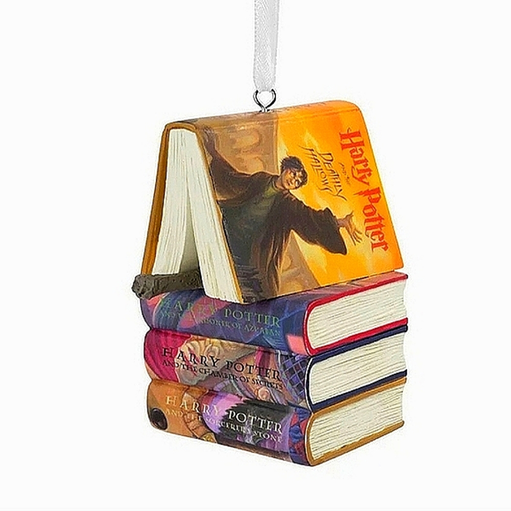 Harry Potter Books and Wand Keepsake Hallmark Christmas Tree Ornament